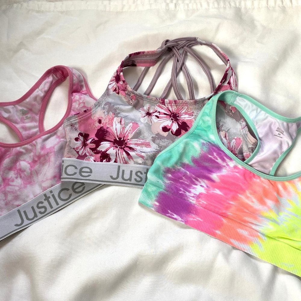 Lot of 3 Size 30 Girls Sports Training Bras